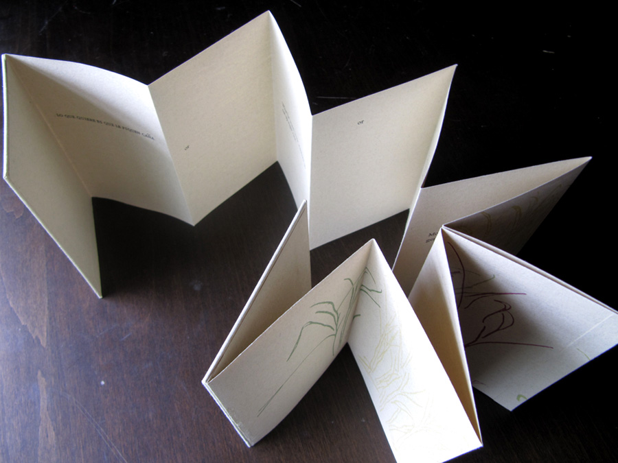 Lo Que Quiere Artist Book by Kendra Greene of Greene Ink Press